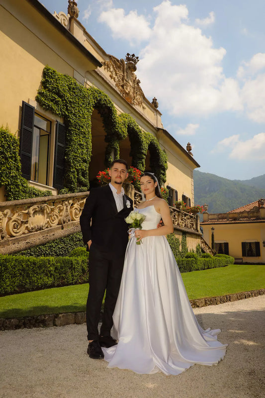 Villa del Balbianello wedding photography package on Lake Como – captured by luxury wedding photographer Nadia Fraqair